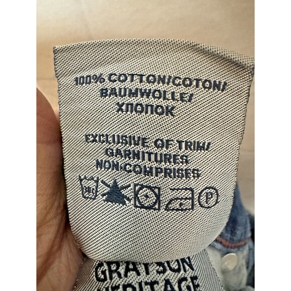 Silver Jeans Co Grayson Heritage Series Mens 38x30 Distressed Bootcut Denim - Picture 6 of 6